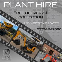 Track dumper and skip loader plant hire